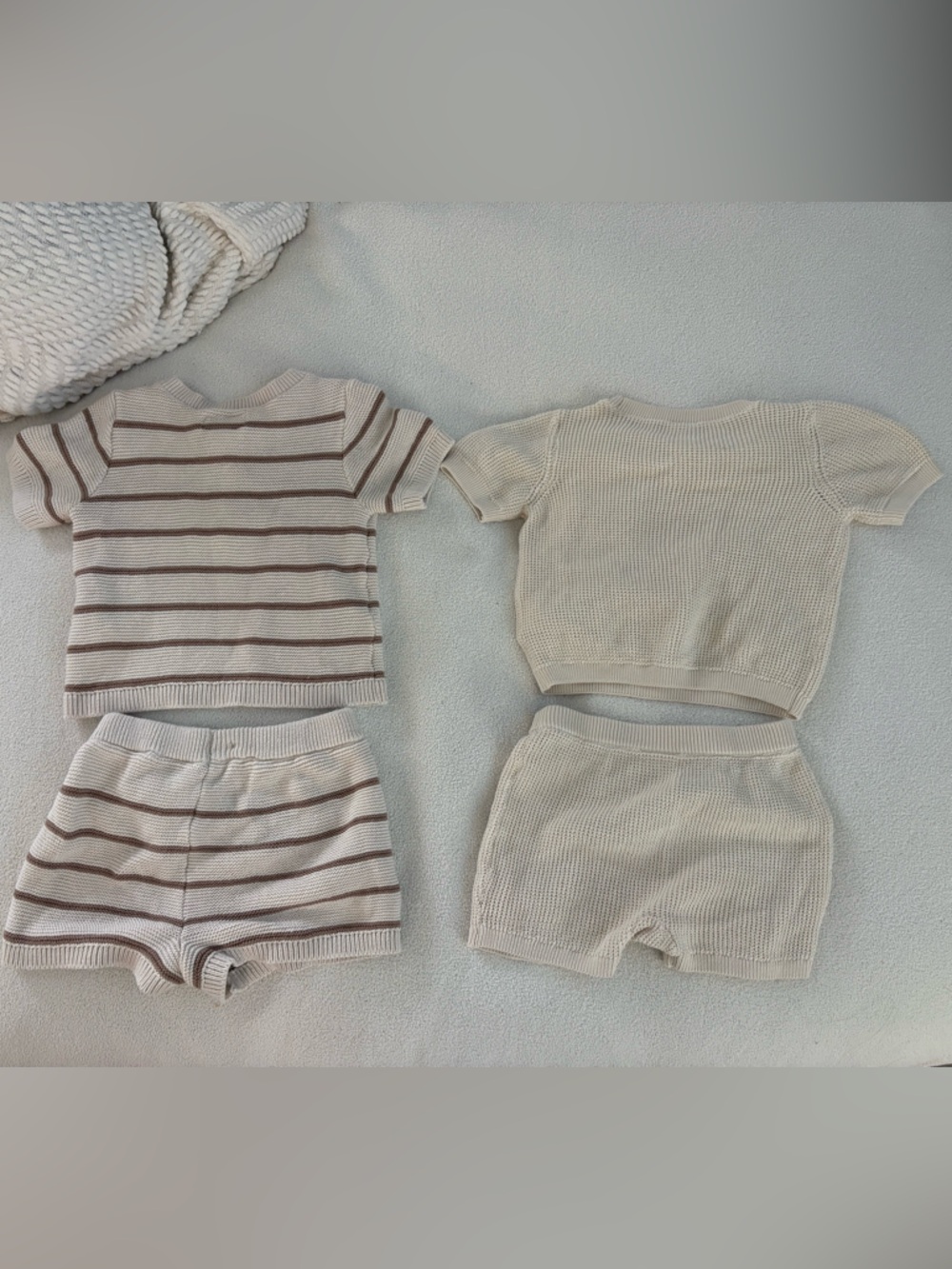 Carter's Beige and Brown Knit Kids Matching Sets - Picture 6 of 6